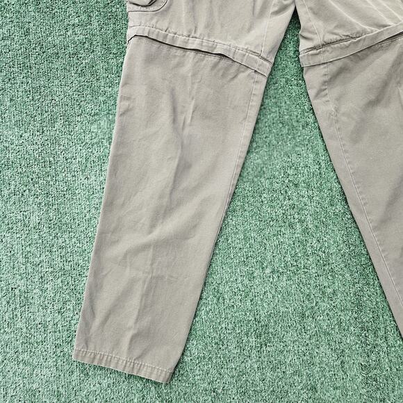 Red Head Pants Mens 36x34 Green Trail Cargo Outdoor Hiking Utility Convertible - Picture 3 of 11